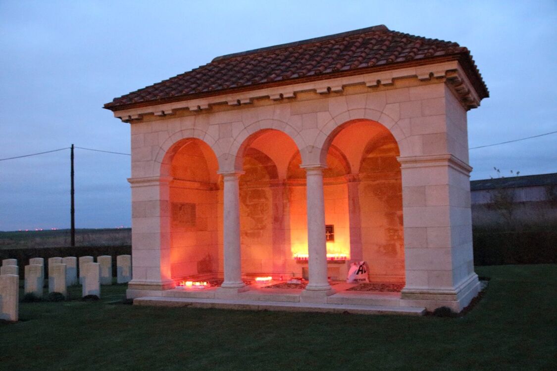 samedi 21 novembre 2020 : les feux de la mémoire au Flesquières Hill British Cemetery