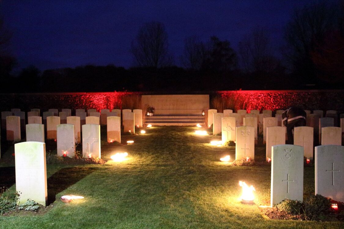 samedi 21 novembre 2020 : les feux de la mémoire au Flesquières Hill British Cemetery