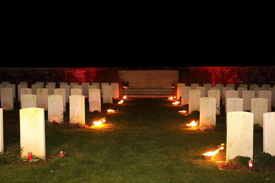 samedi 21 novembre 2020 : les feux de la mémoire au Flesquières Hill British Cemetery