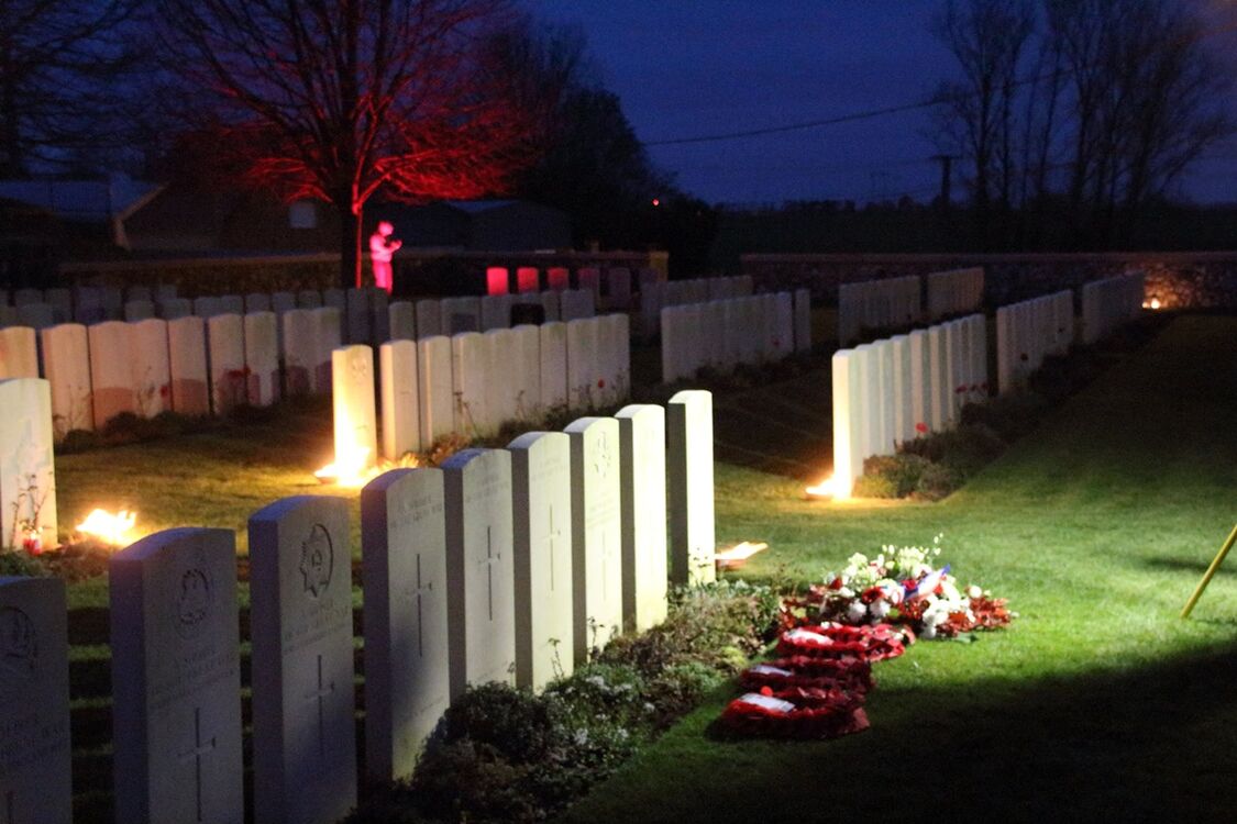 samedi 21 novembre 2020 : les feux de la mémoire au Flesquières Hill British Cemetery