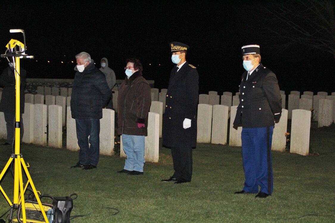 samedi 21 novembre 2020 : les feux de la mémoire au Flesquières Hill British Cemetery